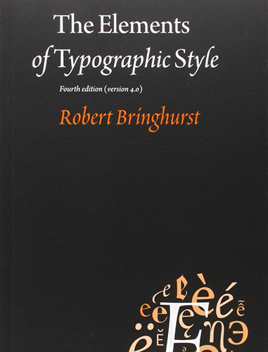 The Elements of Typographic Style